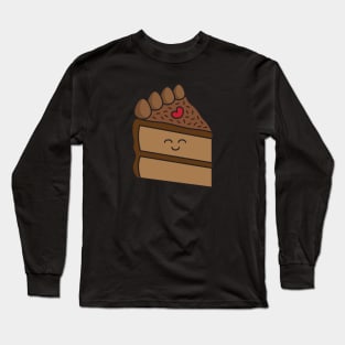 Kawaii Chocolate Cake Long Sleeve T-Shirt